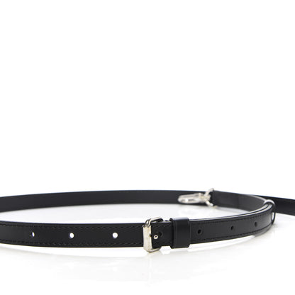 Louis Vuitton Calfskin 16mm Adjustable Shoulder Strap Black 4 of 5