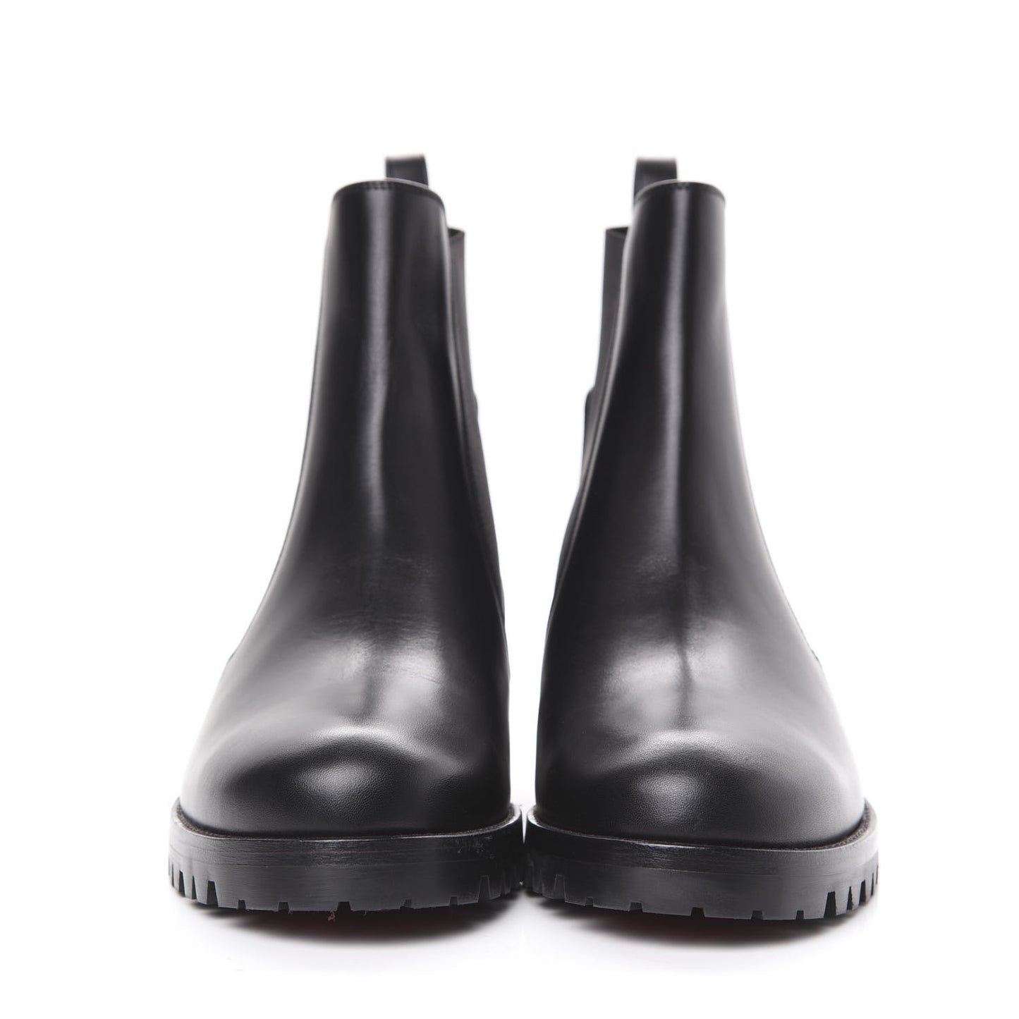 Calfskin Mens Marchacroche Flat Chelsea Boots 36.5 Black