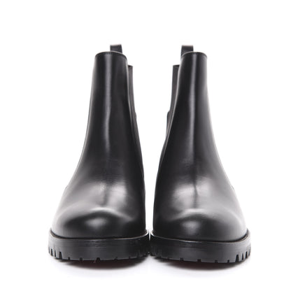 Christian Louboutin Calfskin Mens Marchacroche Flat Chelsea Boots 36.5 Black 2 of 7