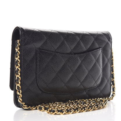 Chanel Caviar Quilted Wallet On Chain WOC Black 3 of 13