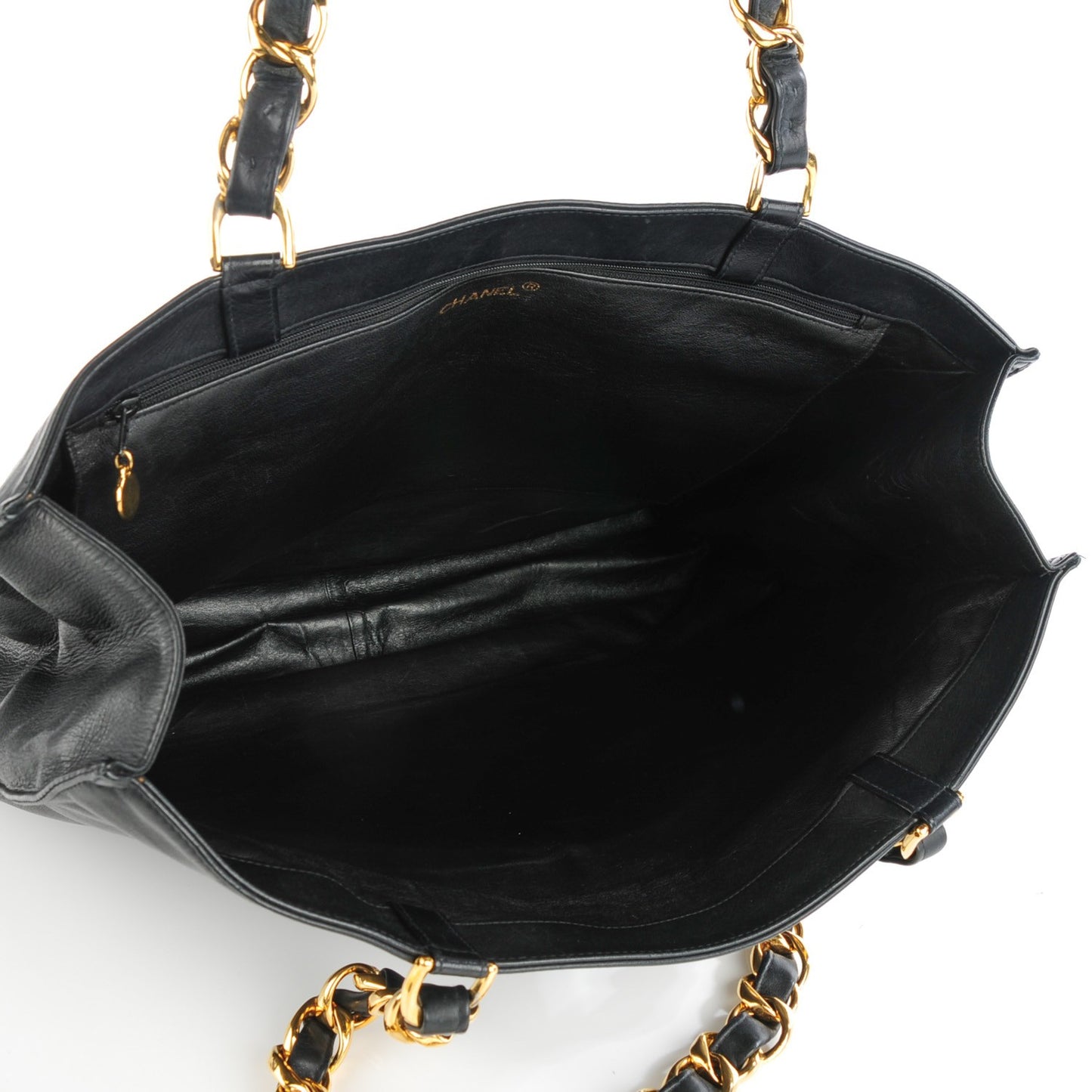 Lambskin Jumbo Shoulder Bag Black