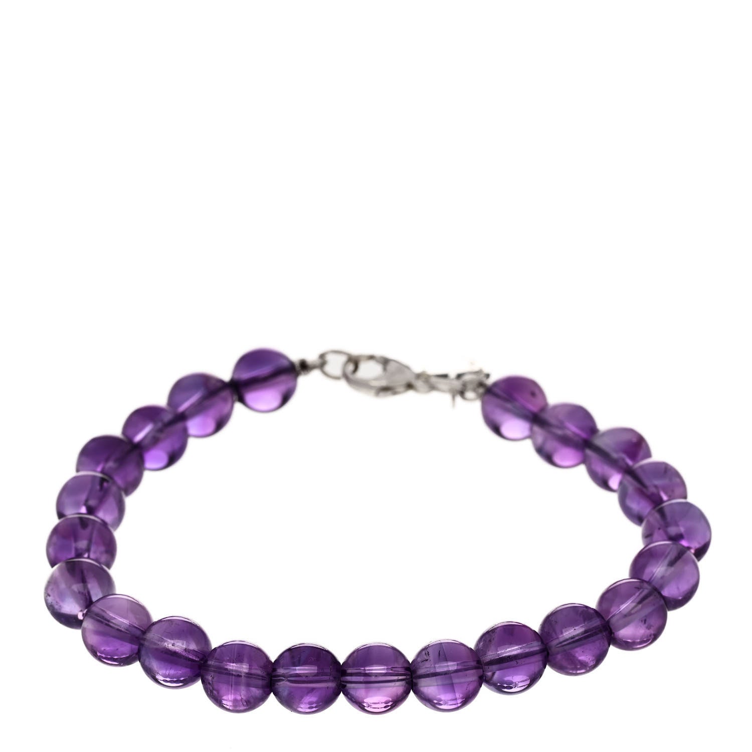 Tiffany Sterling Silver Amethyst Paloma Picasso Bead Bracelet 1 of 4