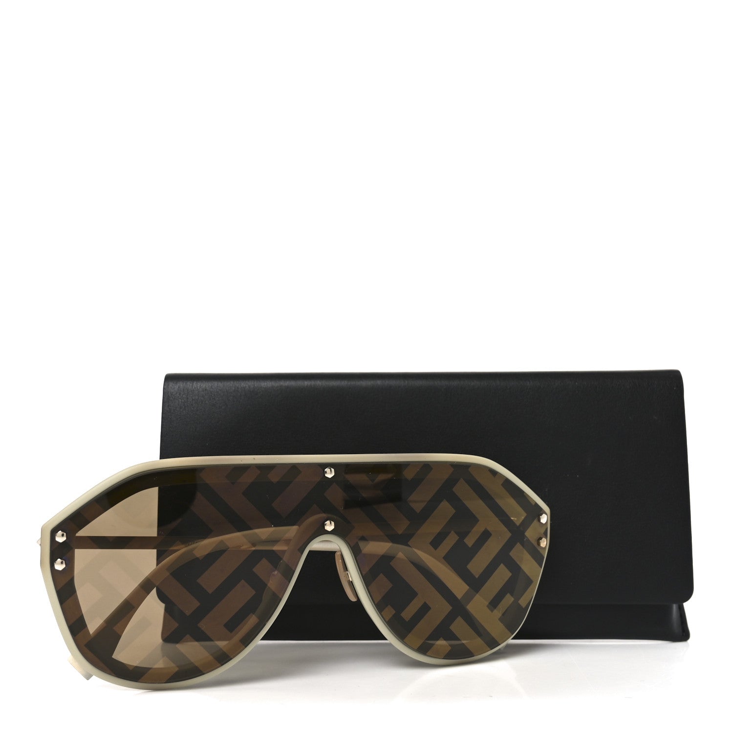 Fendi Acetate FF Fabulous Shield Sunglasses FF M0039/G/S White 7 of 7