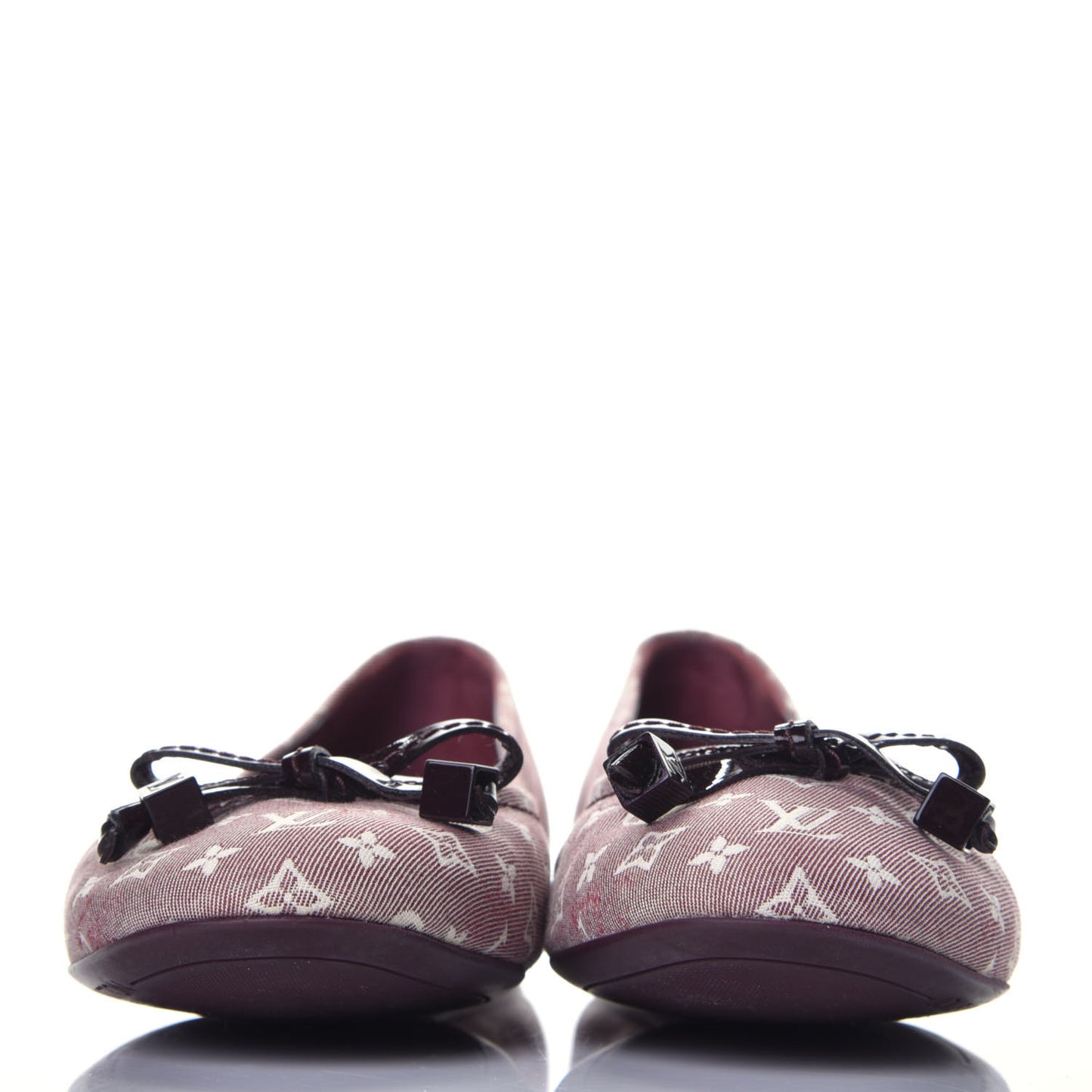 Mini Monogram Debbie Ballerina Flats 36 Cherry