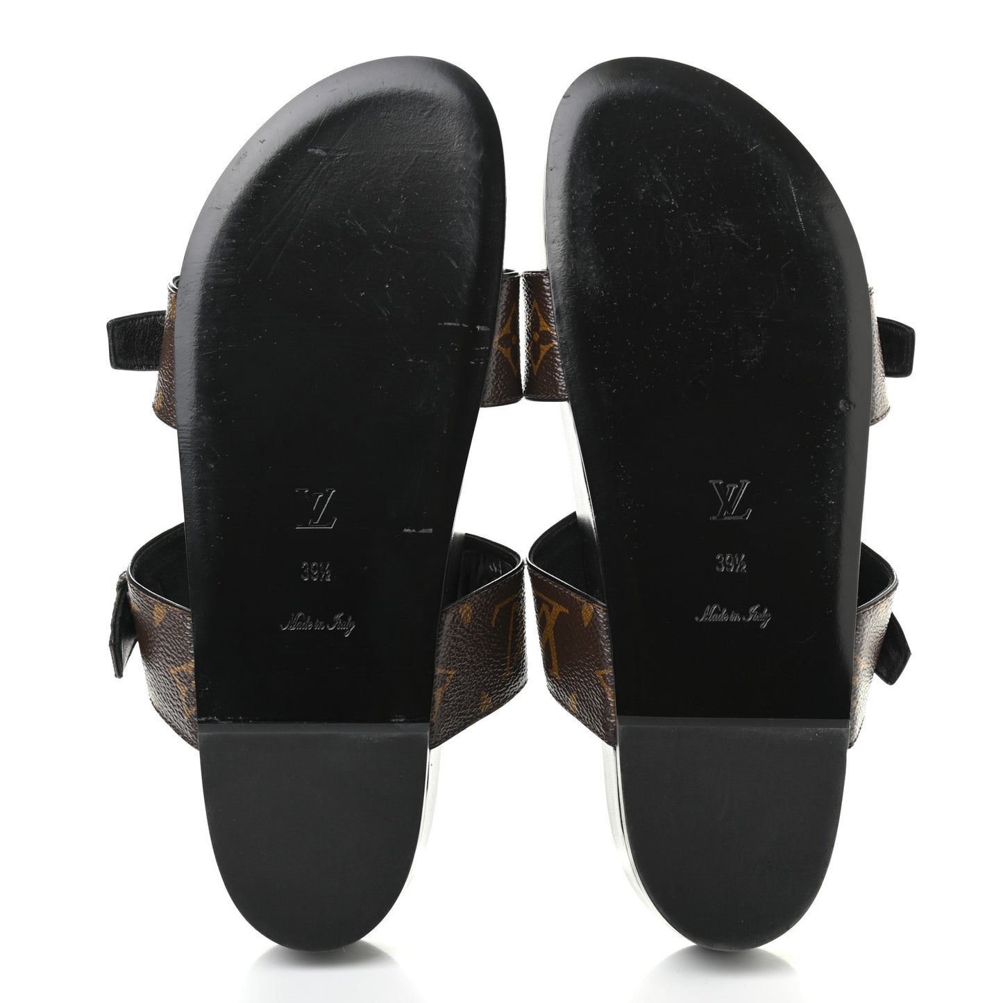 Monogram Bom Dia Mule Sandals 39.5 Black