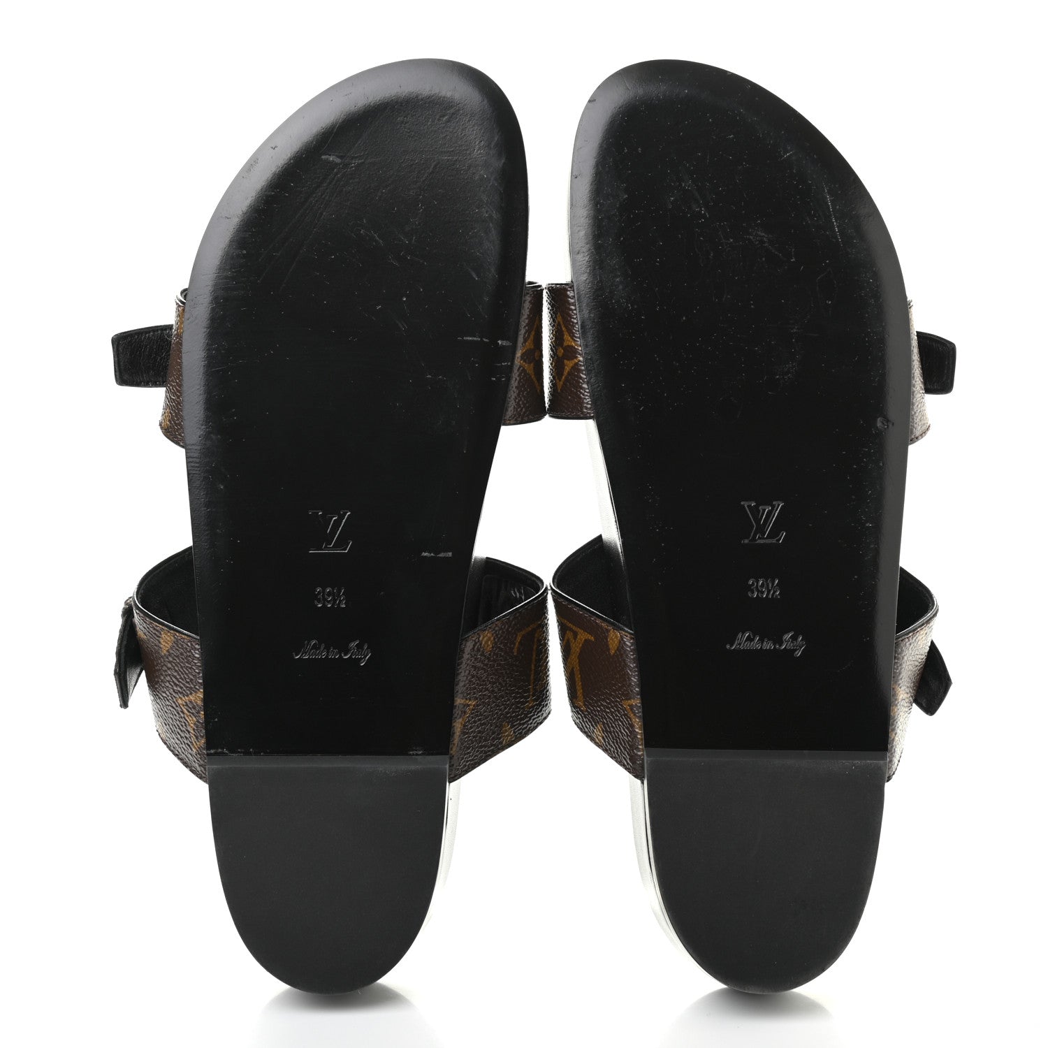 Louis Vuitton Monogram Bom Dia Mule Sandals 39.5 Black 5 of 11