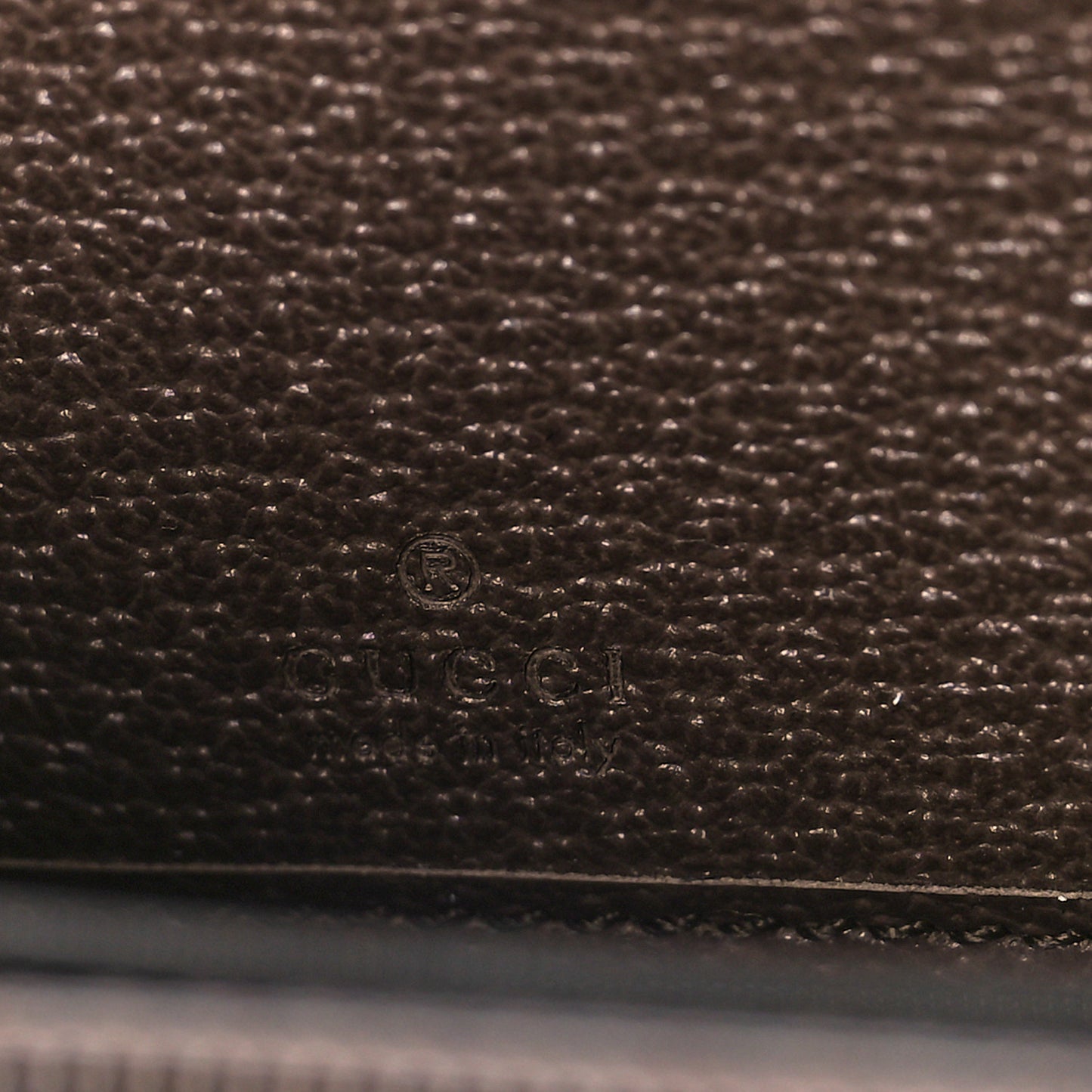 Monogram Jumbo GG Textured Dollar Calfskin Diana Zip Around Continental Wallet Camel Ebony New Acero