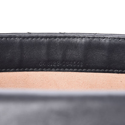 Gucci Calfskin Matelasse Mini GG Marmont Chain Wallet Black 7 of 13