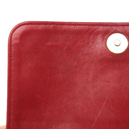 Chanel Lambskin Quilted CC Shoulder Bag Red 17 of 17