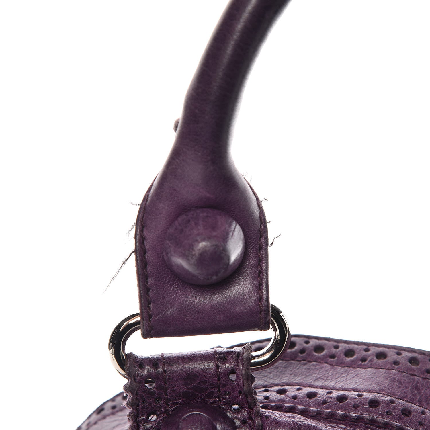 Balenciaga Agneau Giant Brogues Hardware City Raisin 15 of 24