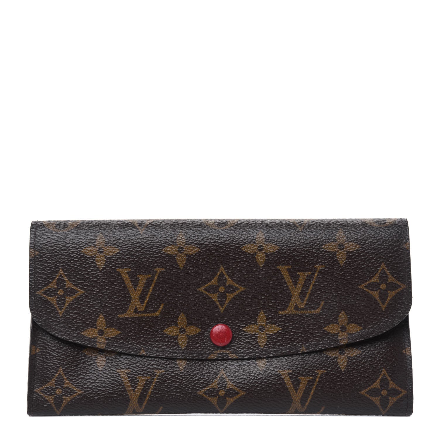 Louis Vuitton Monogram Emilie Wallet Red 1 of 6