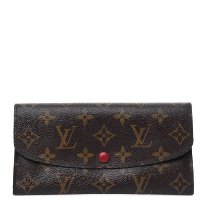 Louis Vuitton Monogram Emilie Wallet Red 1 of 6