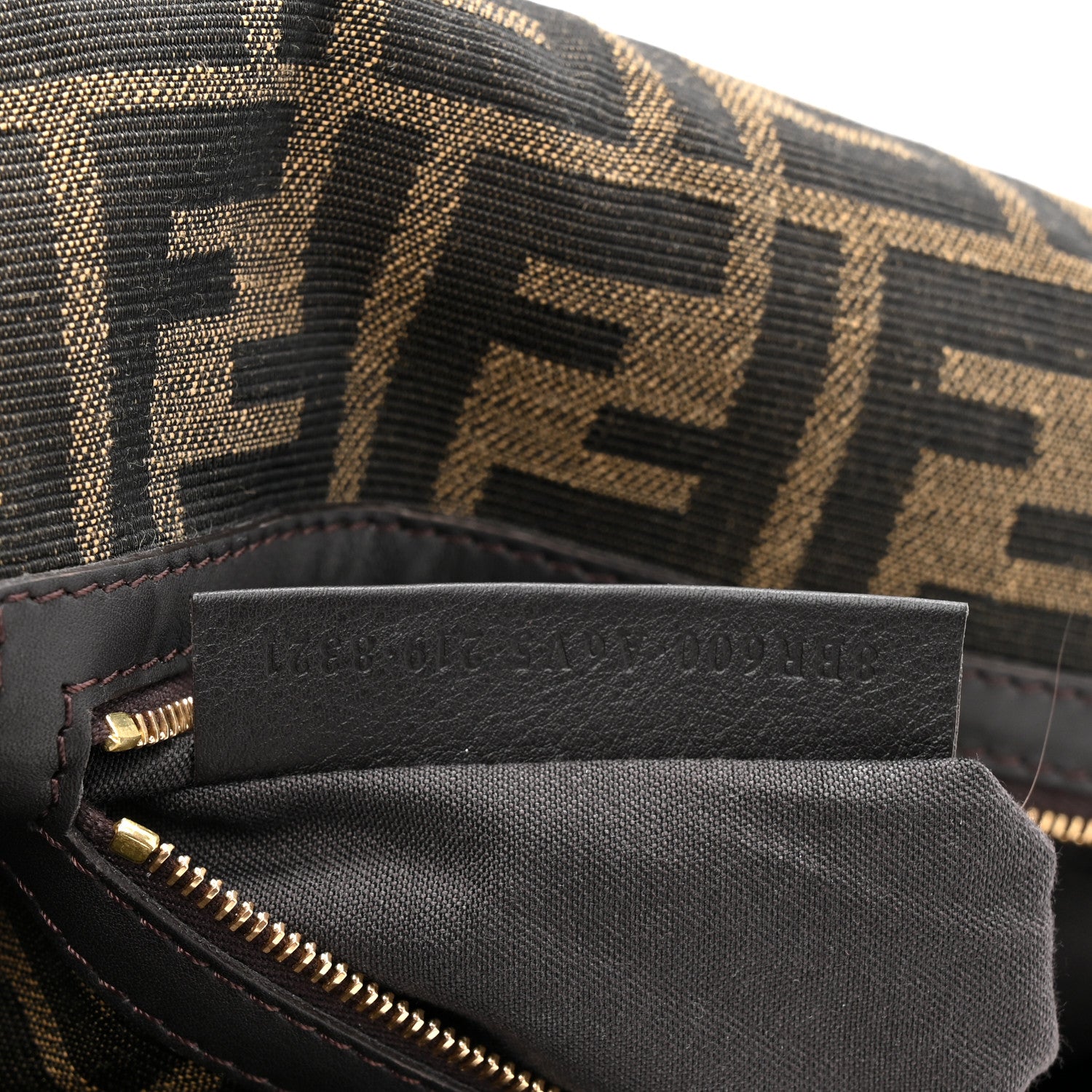 Fendi Fabric Jacquard FF 1974 Medium Baguette Tobacco Moro Black 1820757 –  FASHIONPHILE