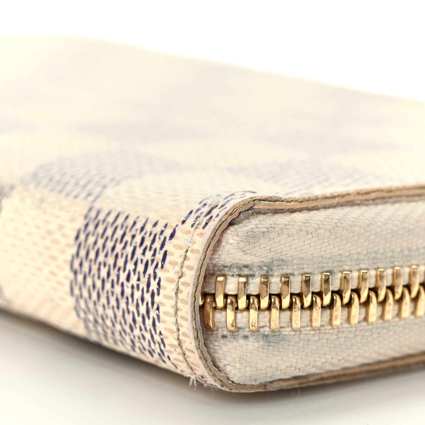 Damier Azur Clemence Wallet Rose Ballerine