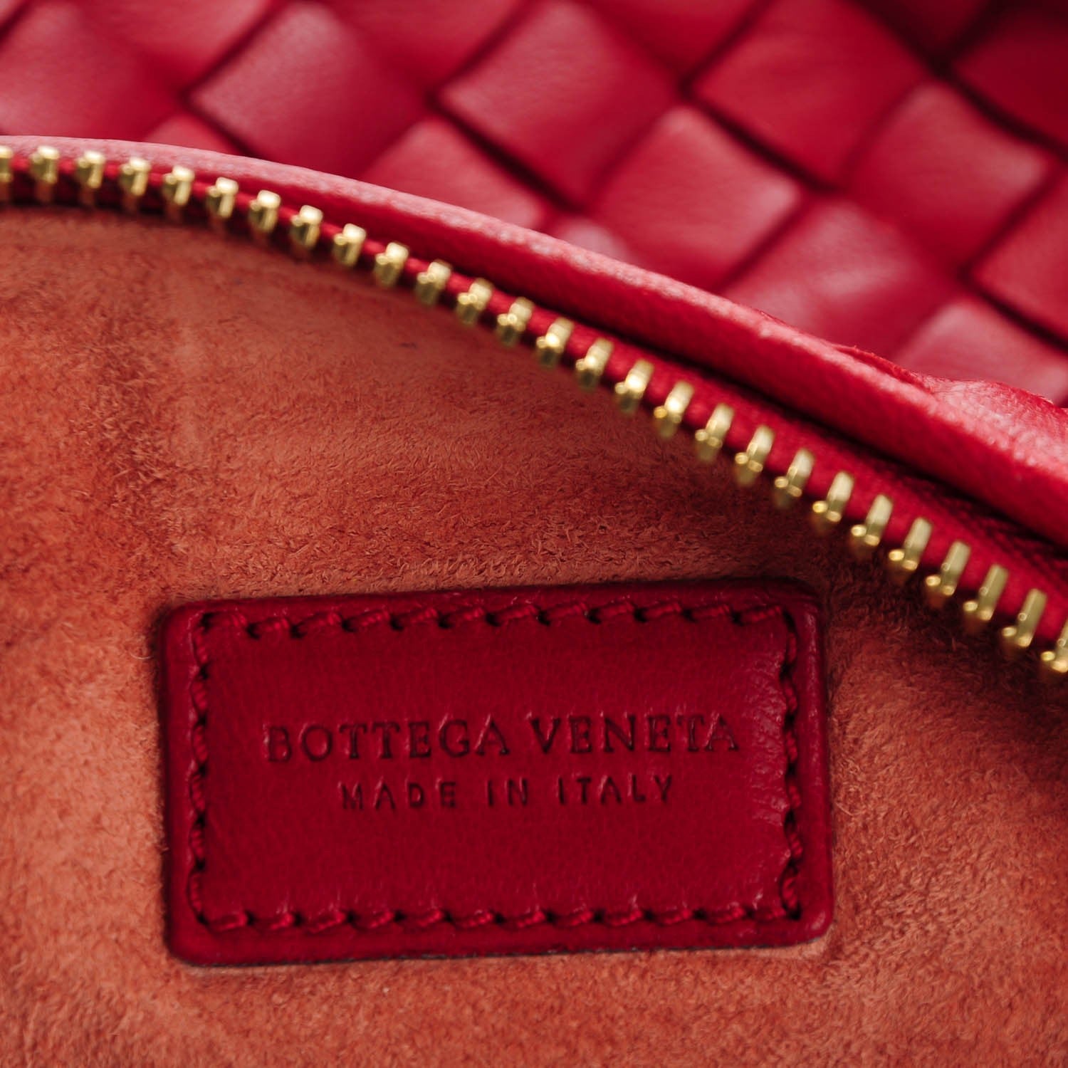 Bottega Veneta Nappa Intrecciato Large Cosmetic Case Carmino 6 of 8