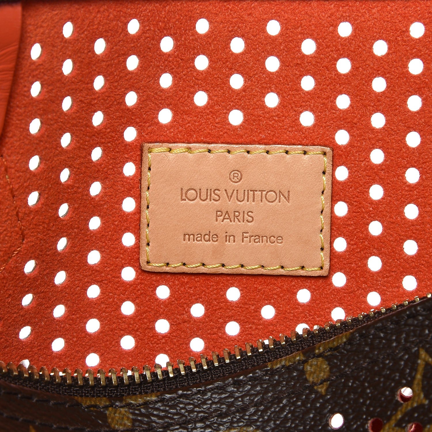 Louis Vuitton Monogram Perforated Speedy 30 Orange 6 of 7