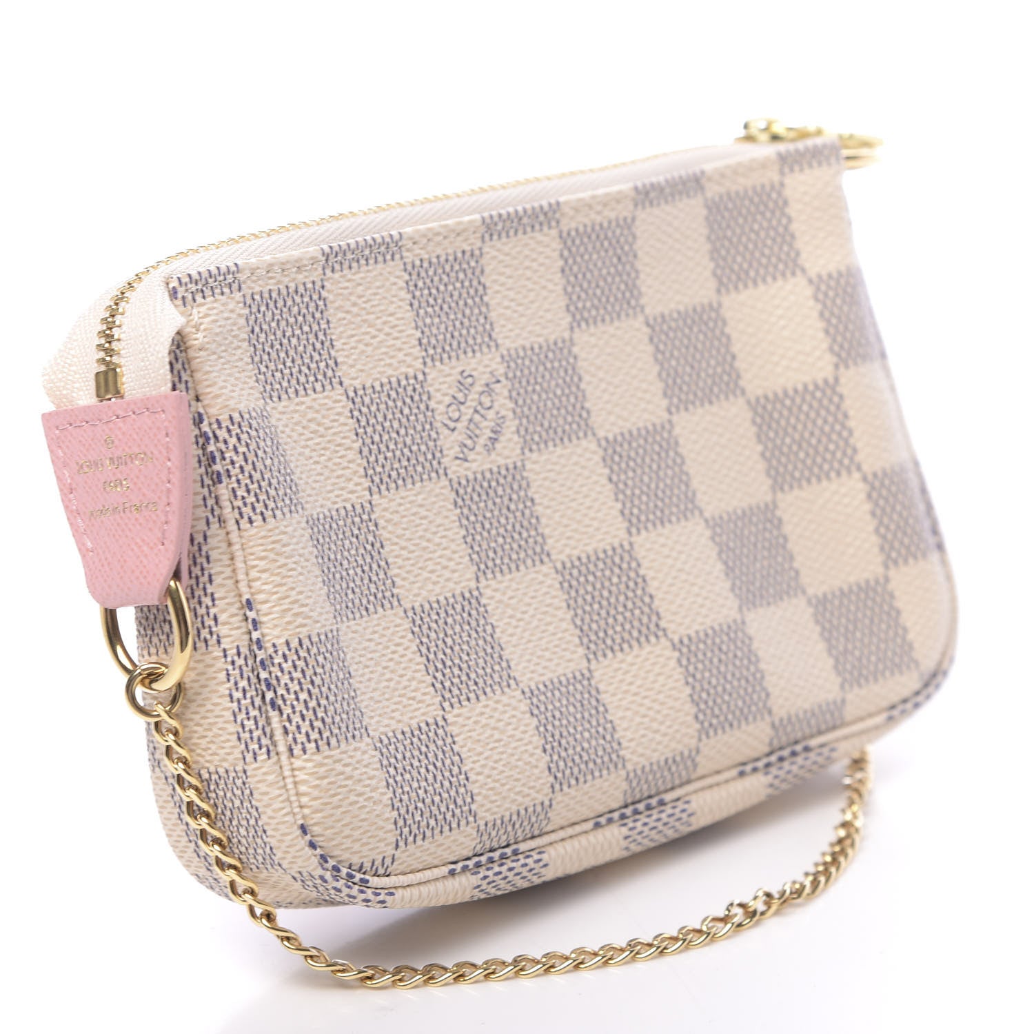 Louis Vuitton Damier Azur 2018 Christmas Animation Mini Pochette Accessories 3 of 7