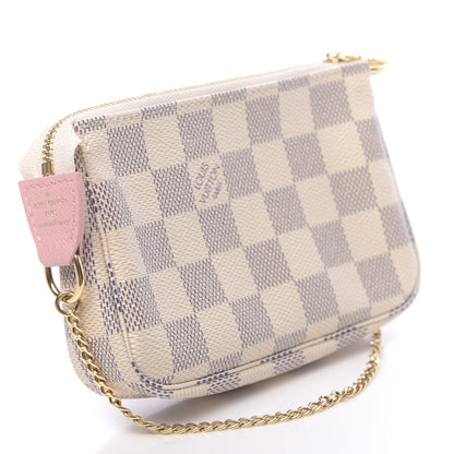 Louis Vuitton Damier Azur 2018 Christmas Animation Mini Pochette Accessories 3 of 7