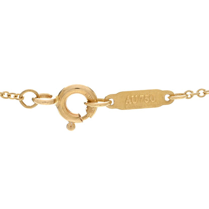 Tiffany 18K Yellow Gold Knot Key Pendant Necklace 6 of 6
