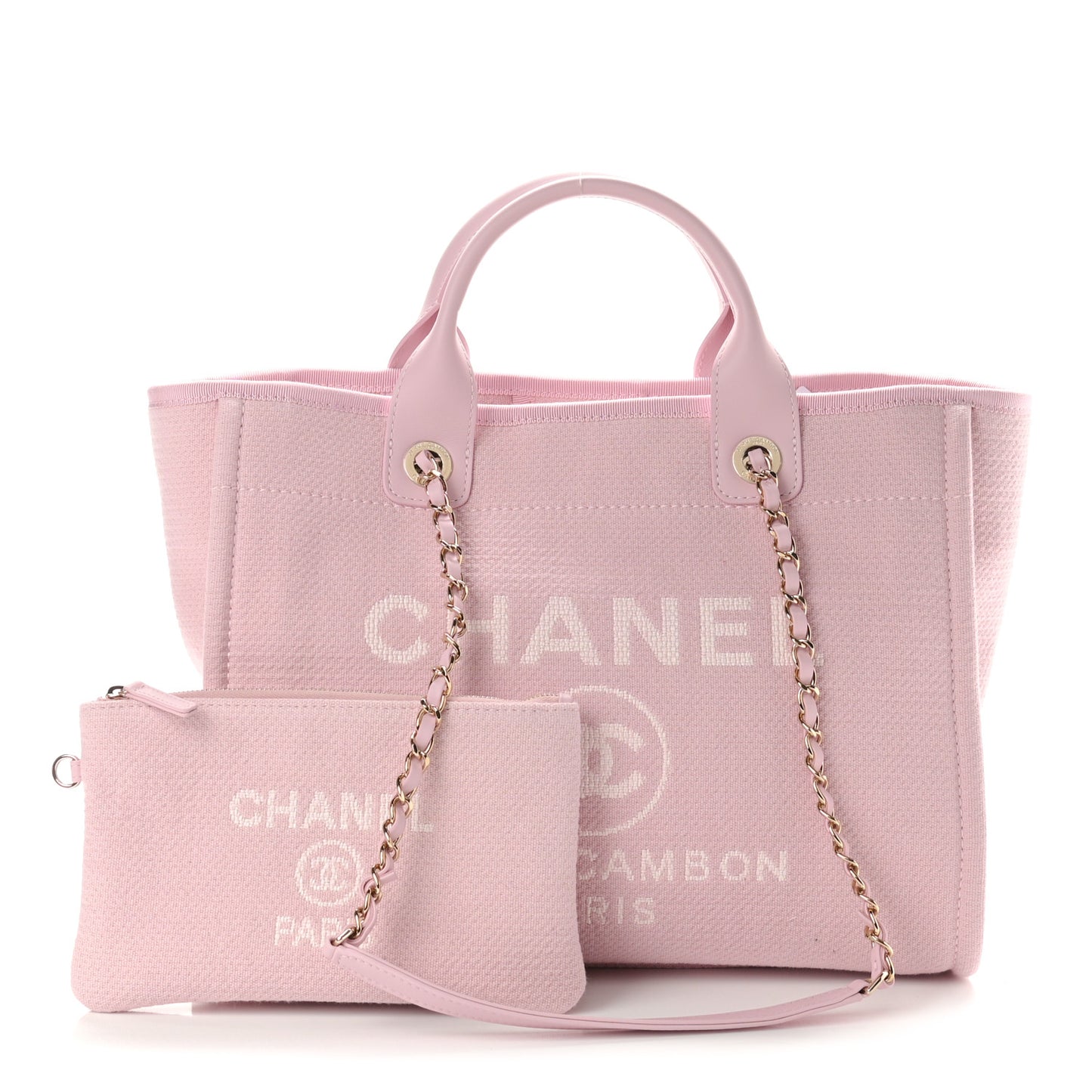 Mixed Fibers Small Deauville Tote Light Pink