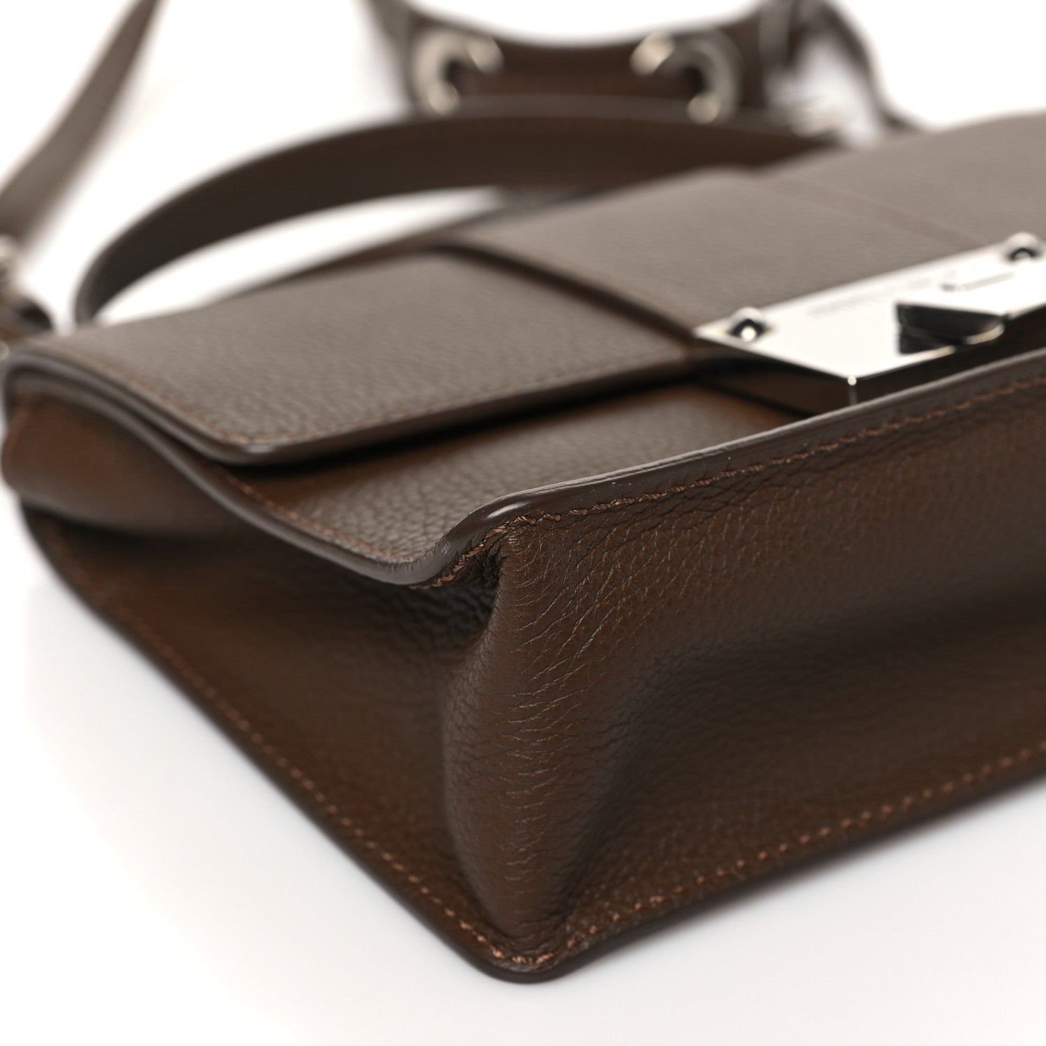 Jimmy Choo Pebbled Calfskin Rebel Crossbody Bag Brown 8 of 11