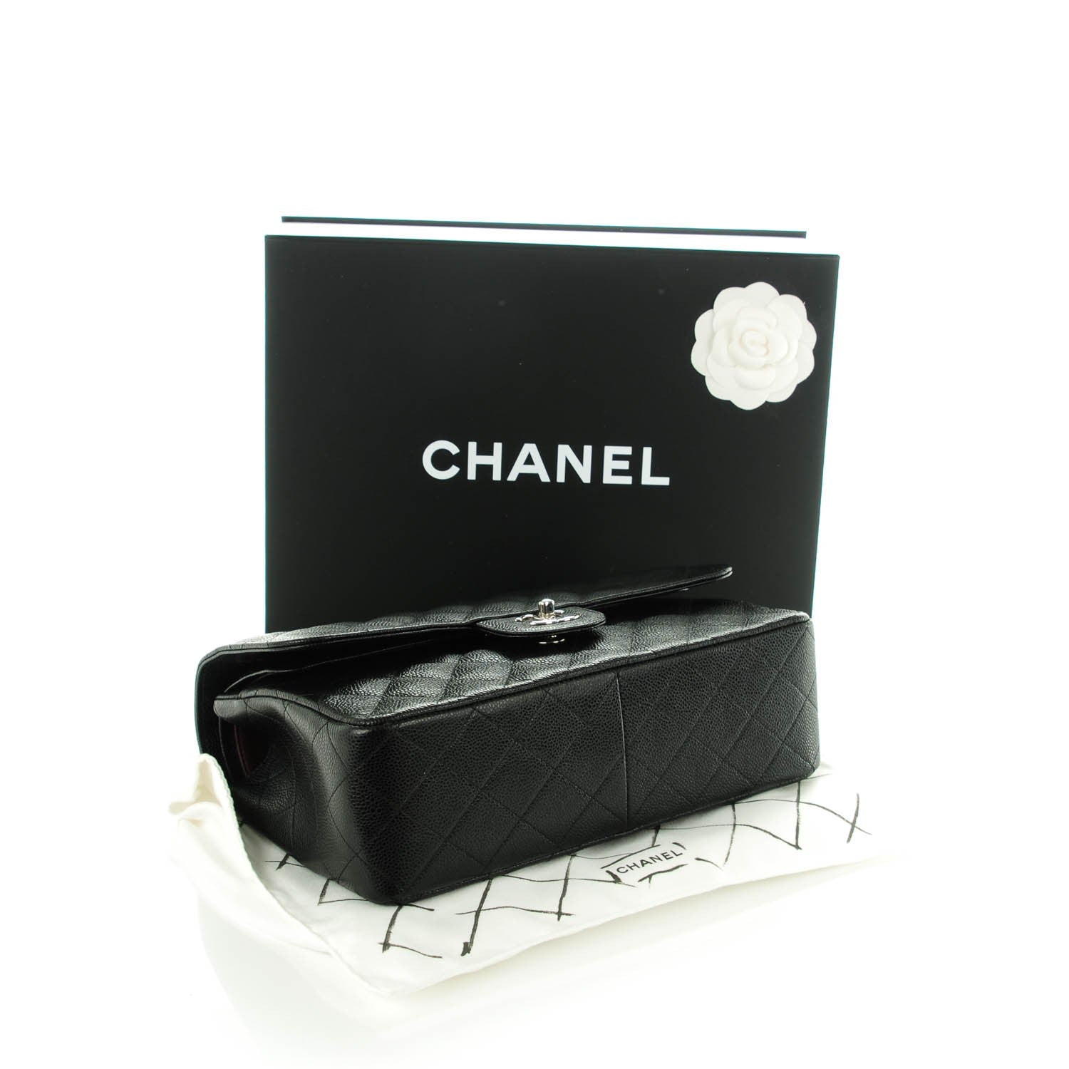 Chanel Caviar Quilted Jumbo Double Flap Black 4 of 8