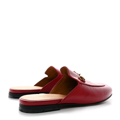 Gucci Malaga Kid Womens Princetown Slippers 37 Hibiscus Red 4 of 10