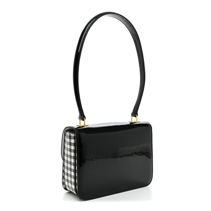 Celine Patent Teen Vichy Garance Black White 2 of 8