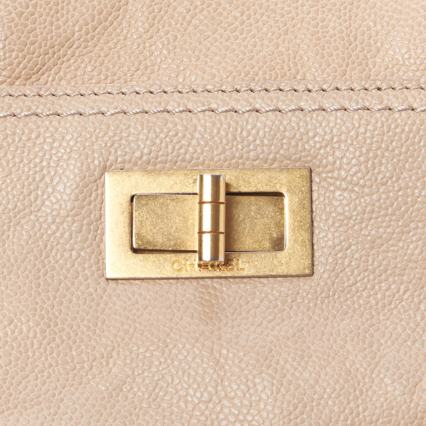 Caviar Large Edy Reissue Tote Beige