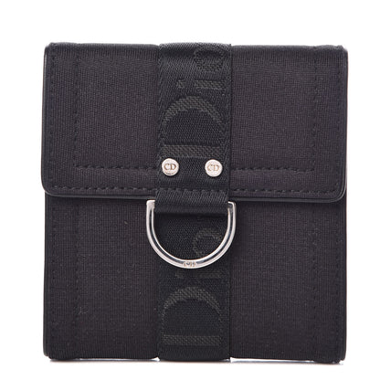 Christian Dior Nylon Logo Compact Wallet Black 1 of 6