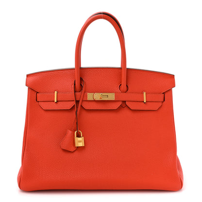 Hermes Togo Birkin 35 Capucine 1 of 15