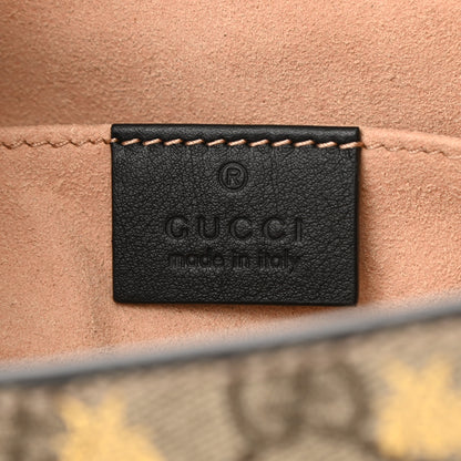 Gucci GG Supreme Monogram Bees Small Padlock Tote Beige Oro Black 6 of 10