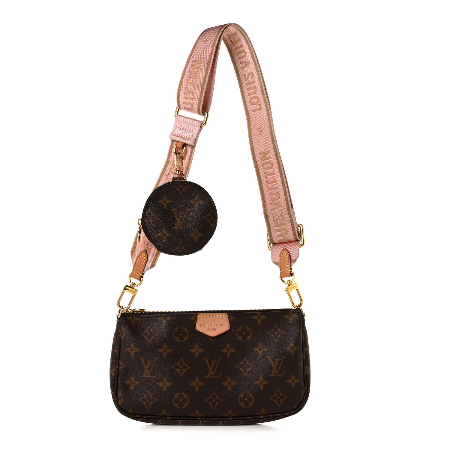 Louis Vuitton Monogram Multi Pochette Accessories Large Pochette Rose Clair 1 of 8