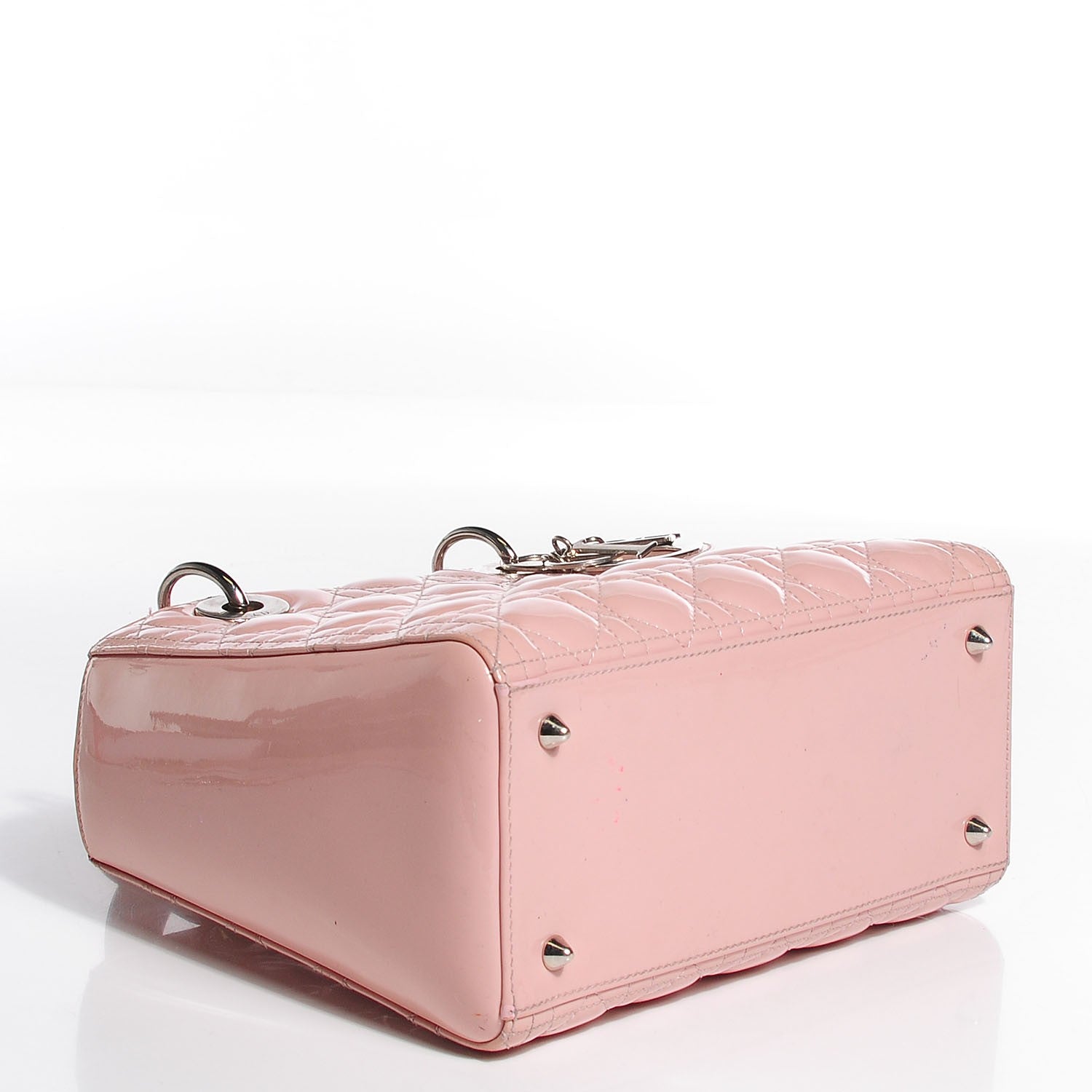 Christian Dior Patent Cannage Medium Lady Dior Rose Clair 4 of 10