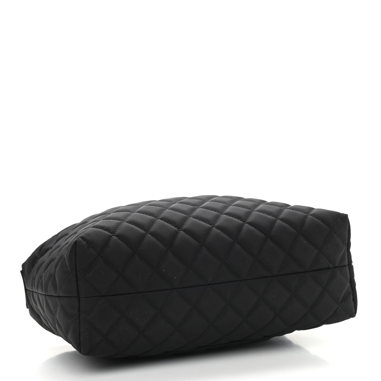 Chanel Nylon Calfskin Quilted Hobo Black 4 of 11