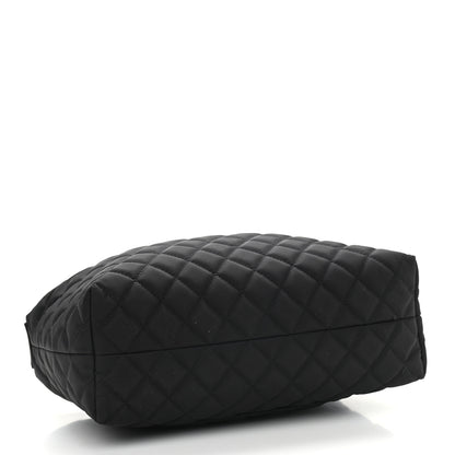 Chanel Nylon Calfskin Quilted Hobo Black 4 of 11