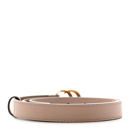 Gucci Calfskin Double G 20mm Belt 80 32 Porcelain Rose 2 of 7