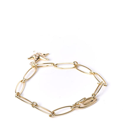 Tiffany 18K Yellow Gold Diamond Elsa Peretti Starfish Charm Bracelet 3 of 7