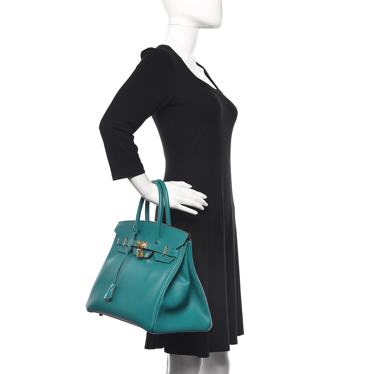 Hermes Epsom Birkin 35 Bleu Paon 4 of 18