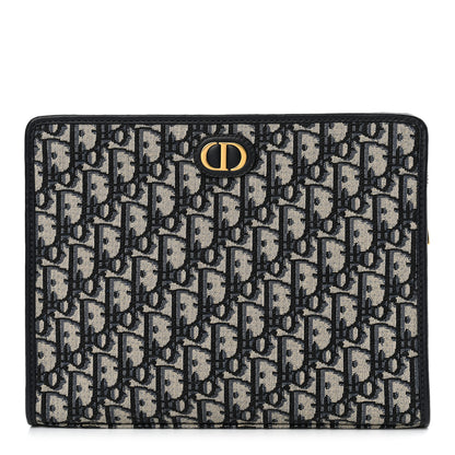 Christian Dior Oblique 30 Montaigne Pouch Blue 1 of 6