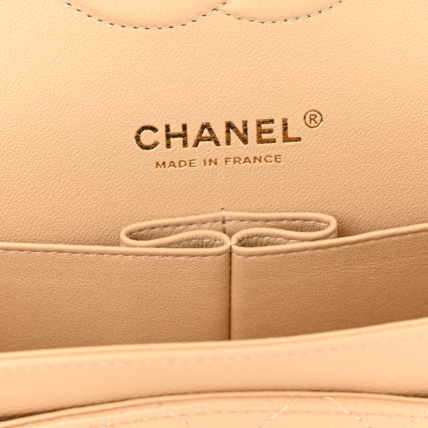 Chanel Caviar Quilted Medium Double Flap Beige Clair 6 of 11
