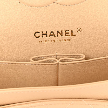 Chanel Caviar Quilted Medium Double Flap Beige Clair 6 of 11