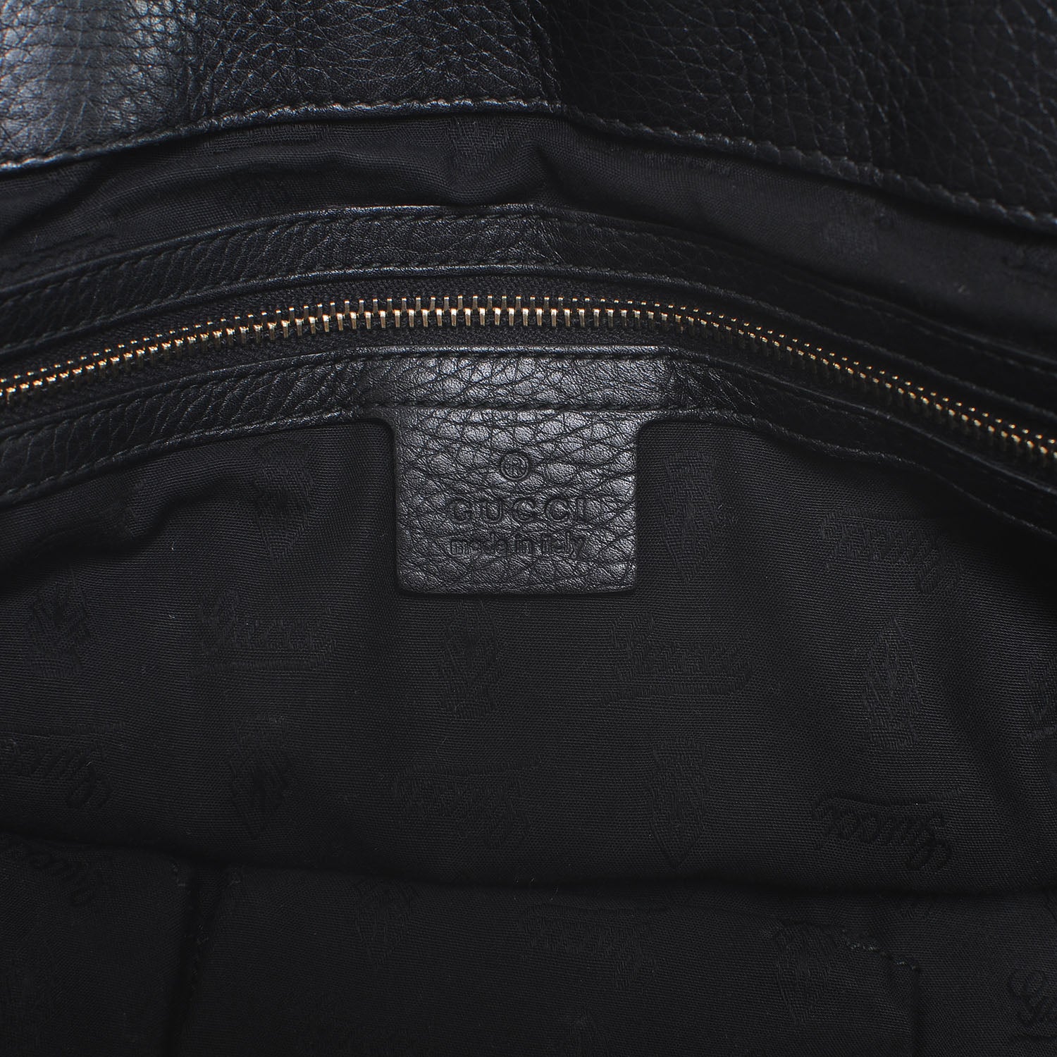 Gucci Suede G Square Medium Shoulder Bag Black 6 of 7