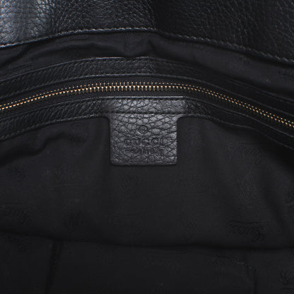 Gucci Suede G Square Medium Shoulder Bag Black 6 of 7