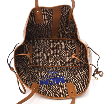MCM Visetos Large Liz Reversible Shopper Tote Cognac 9 of 15
