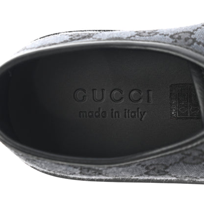 Gucci Monogram Mens Sneakers 9.5 Black Piombo 7 of 8