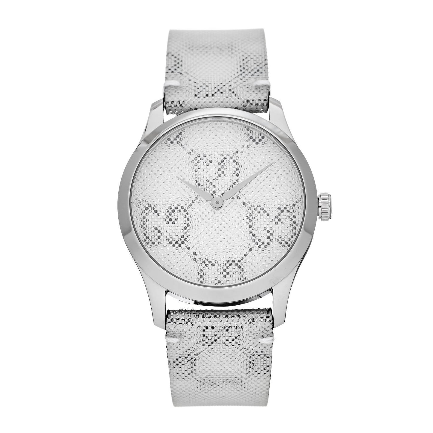Stainless Steel Calfskin 38mm G-Timeless GG Hologram Quartz Watch