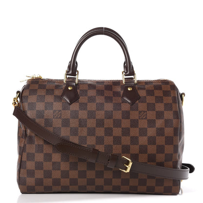 Louis Vuitton Damier Ebene Speedy Bandouliere 30 1 of 10