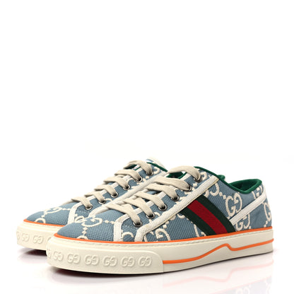 Gucci Cotton GG Monogram Web Womens 1977 Tennis Sneakers 39.5 Philod Ivory Mystic White 3 of 8