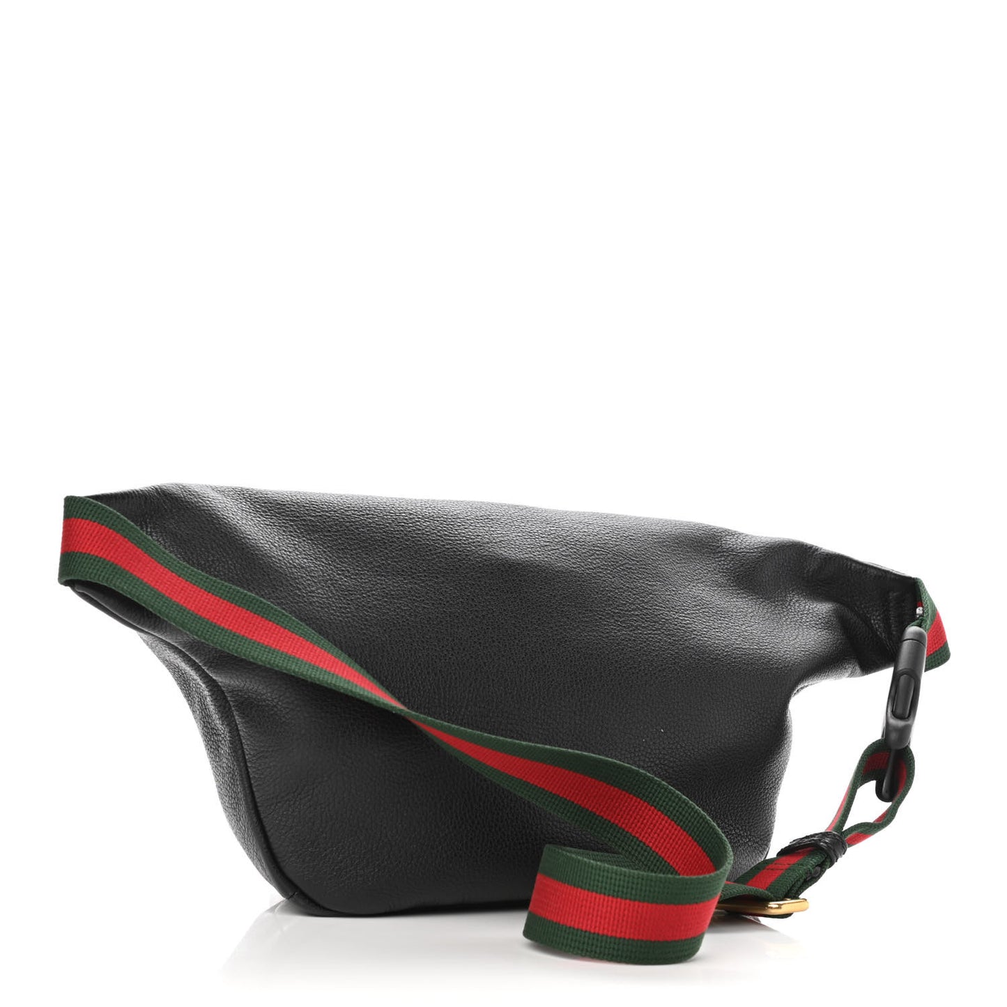 Grained Calfskin Logo Belt Bag Black